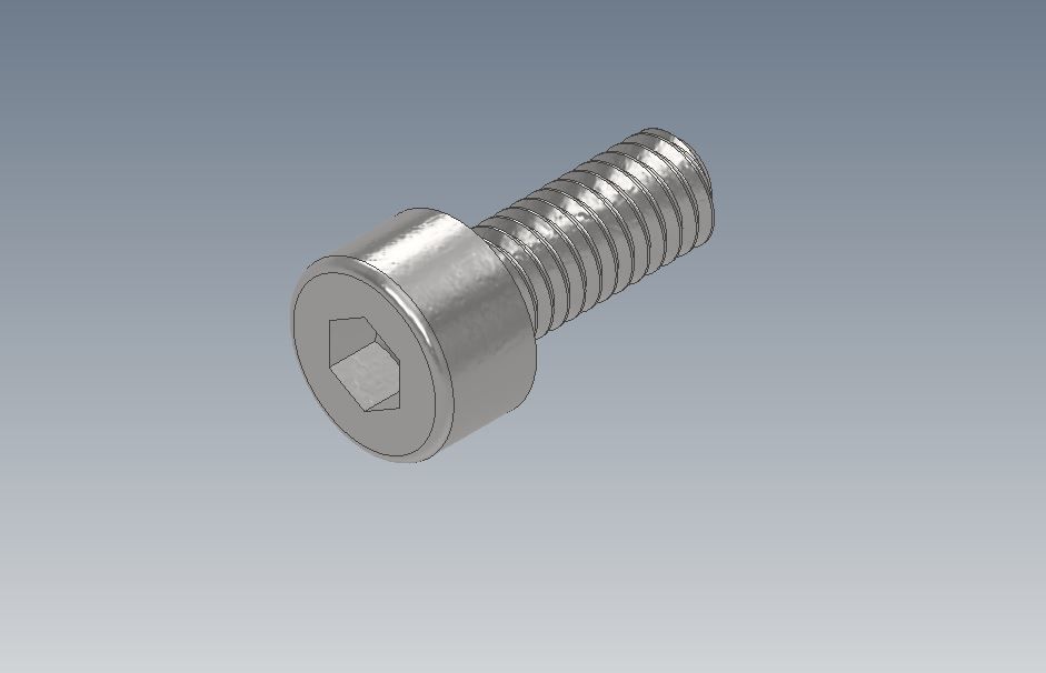 M4 Socket Head -DIN 912- Standard Bolts Collection 3D print model_2