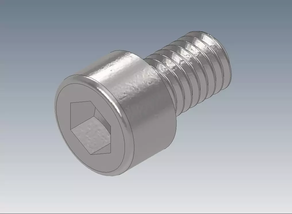 M6x10 - M6x12 - M6x16 Socket Head -DIN 912- Standard Bolts 3D print model_0