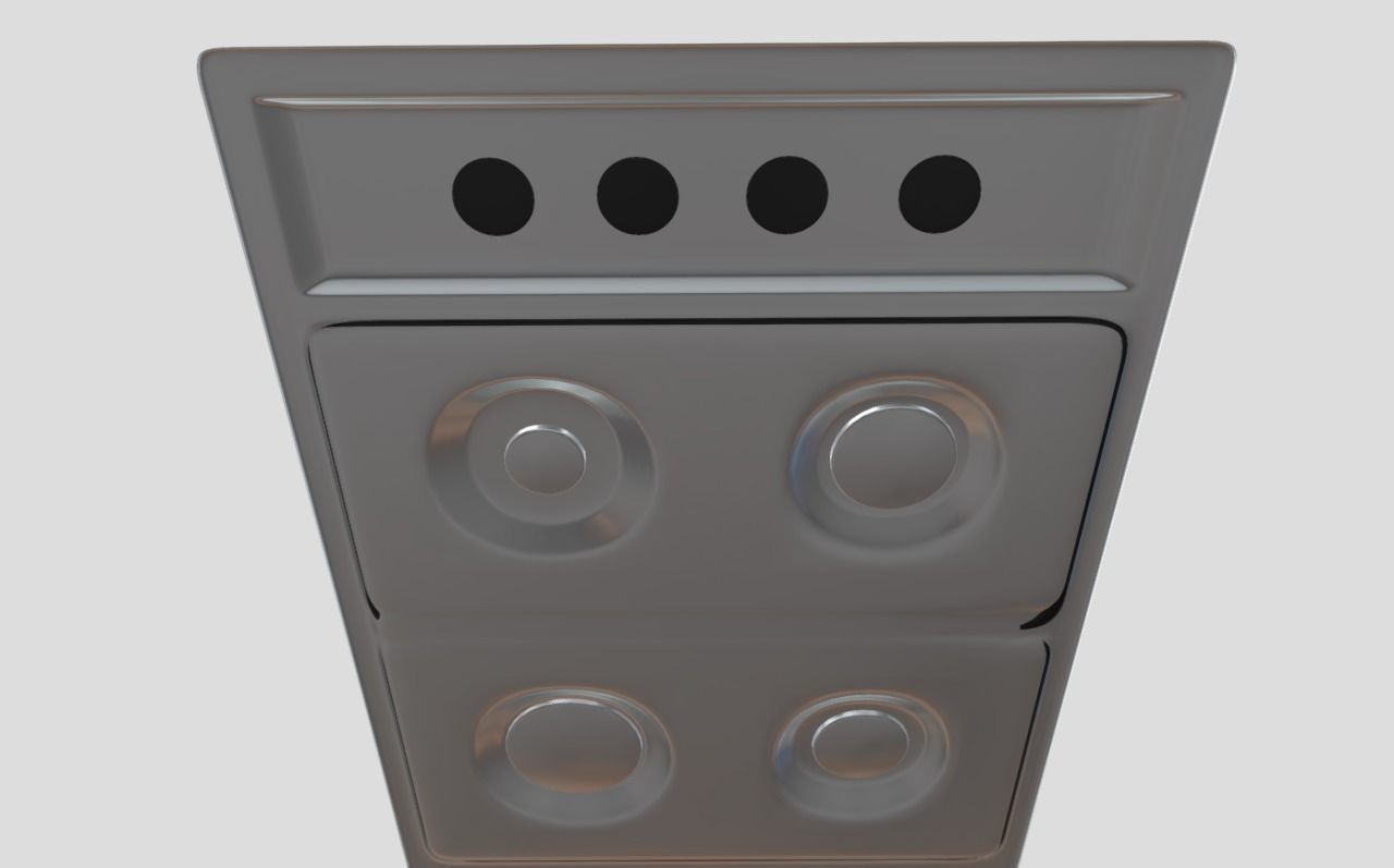 Gas stove 3D model_6