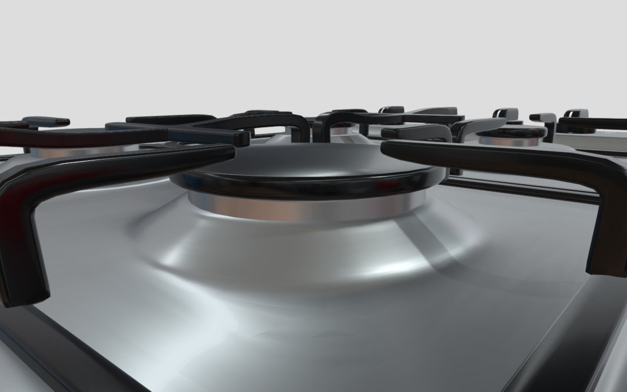 Gas stove 3D model_5