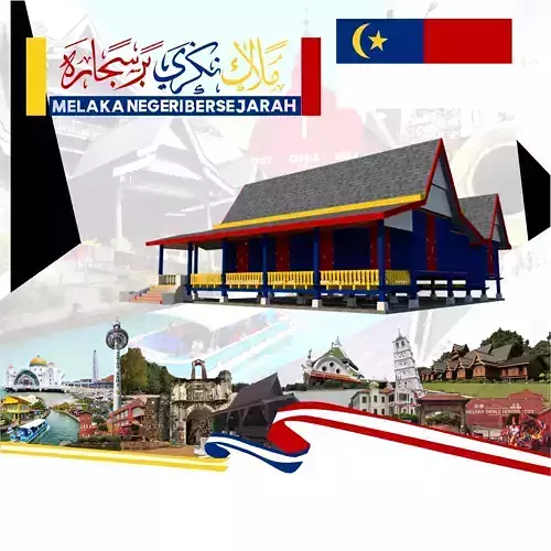 RUMAH TRADISIONAL MELAYU MELAKA NEGERI BERSEJARAH Free 3D print model