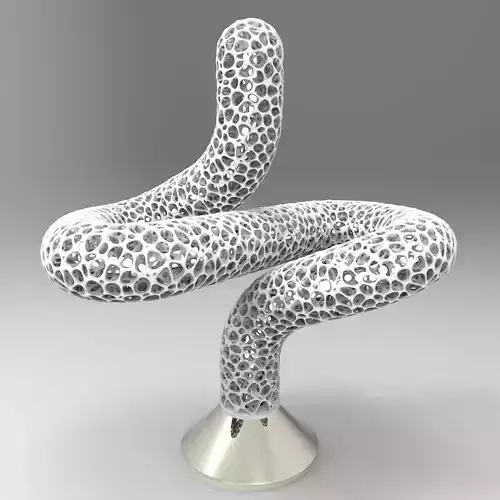 Abstract table lamp trusses 3D print model