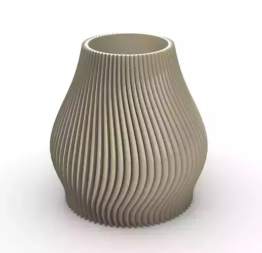 large flower pot 3D print model