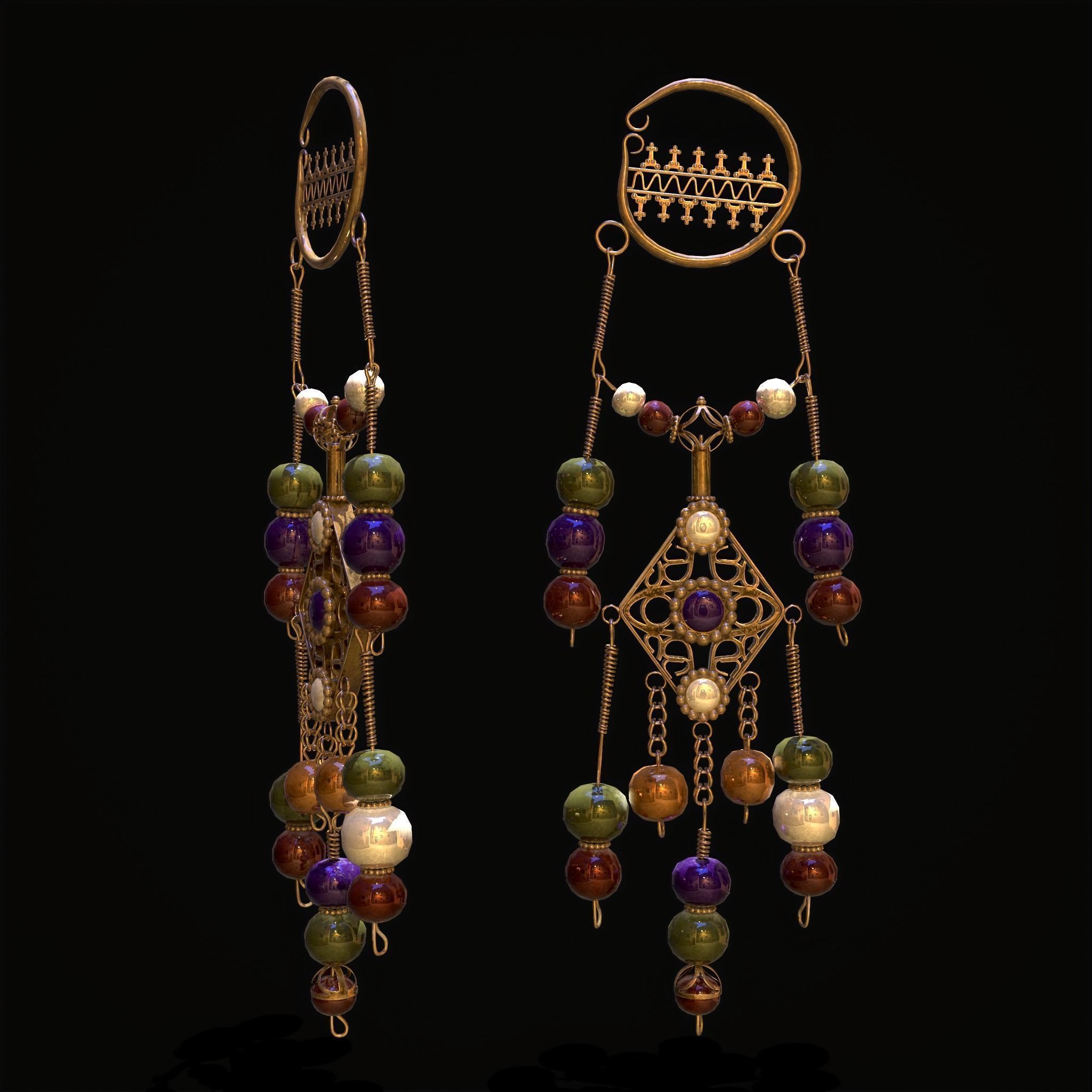Medieval Jewelry Pack One 3D Model Collection_42