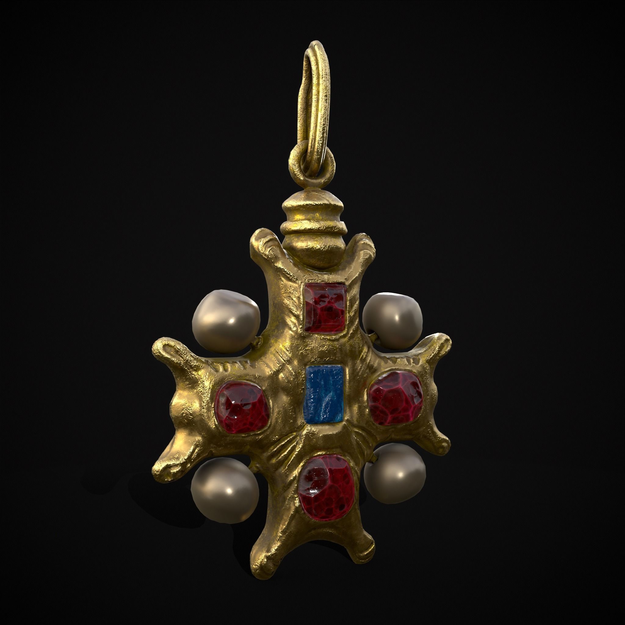 Medieval Jewelry Pack One 3D Model Collection_44