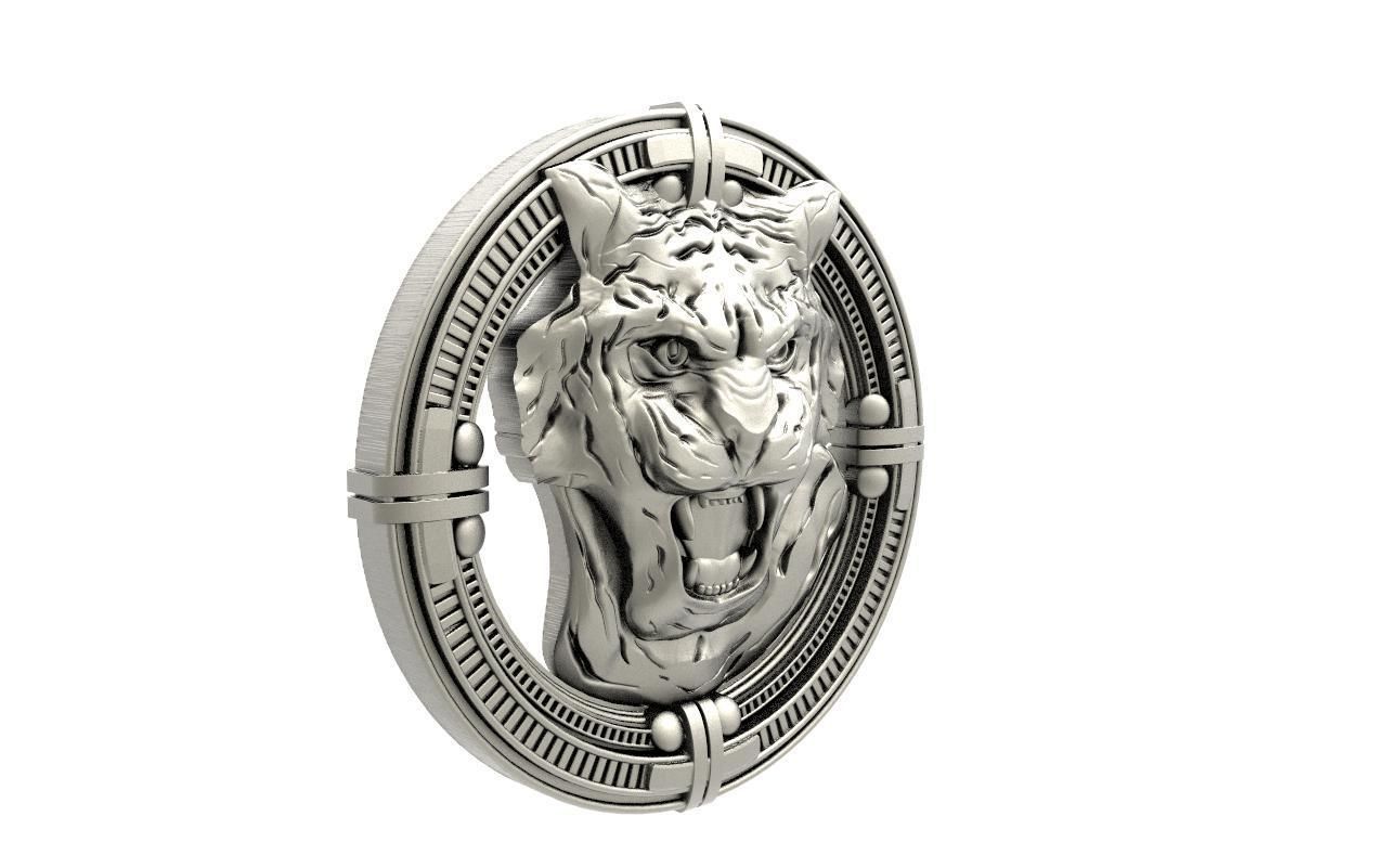 Tiger pendant 3D print model_6