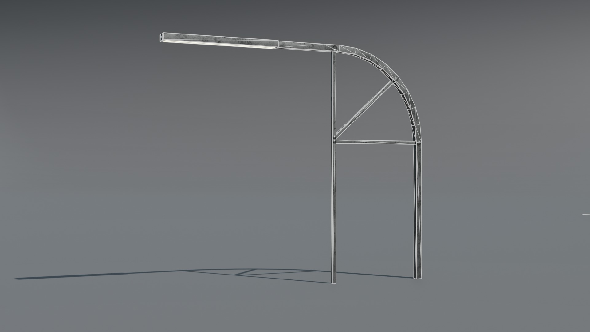 Street retro future props - Asset Pack Low-poly 3D model_4