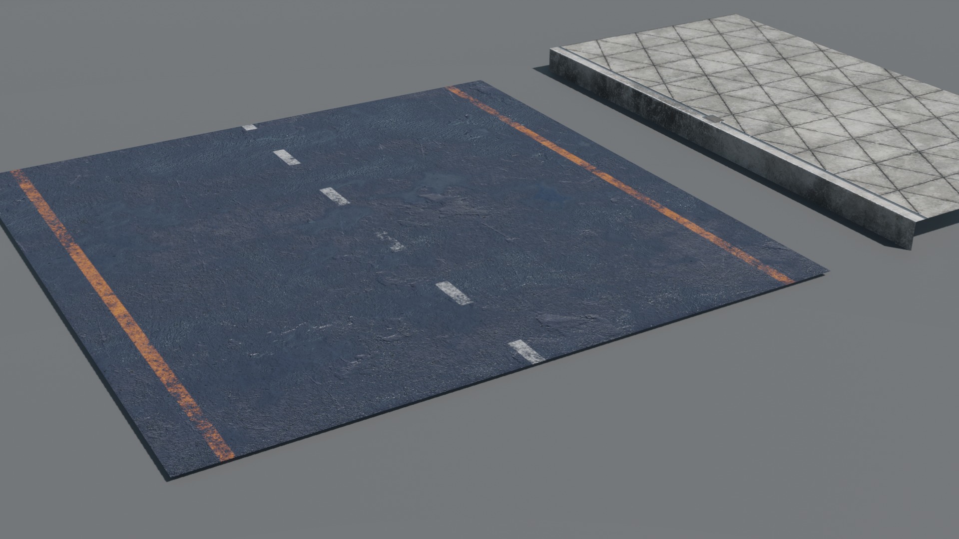 Street retro future props - Asset Pack Low-poly 3D model_15