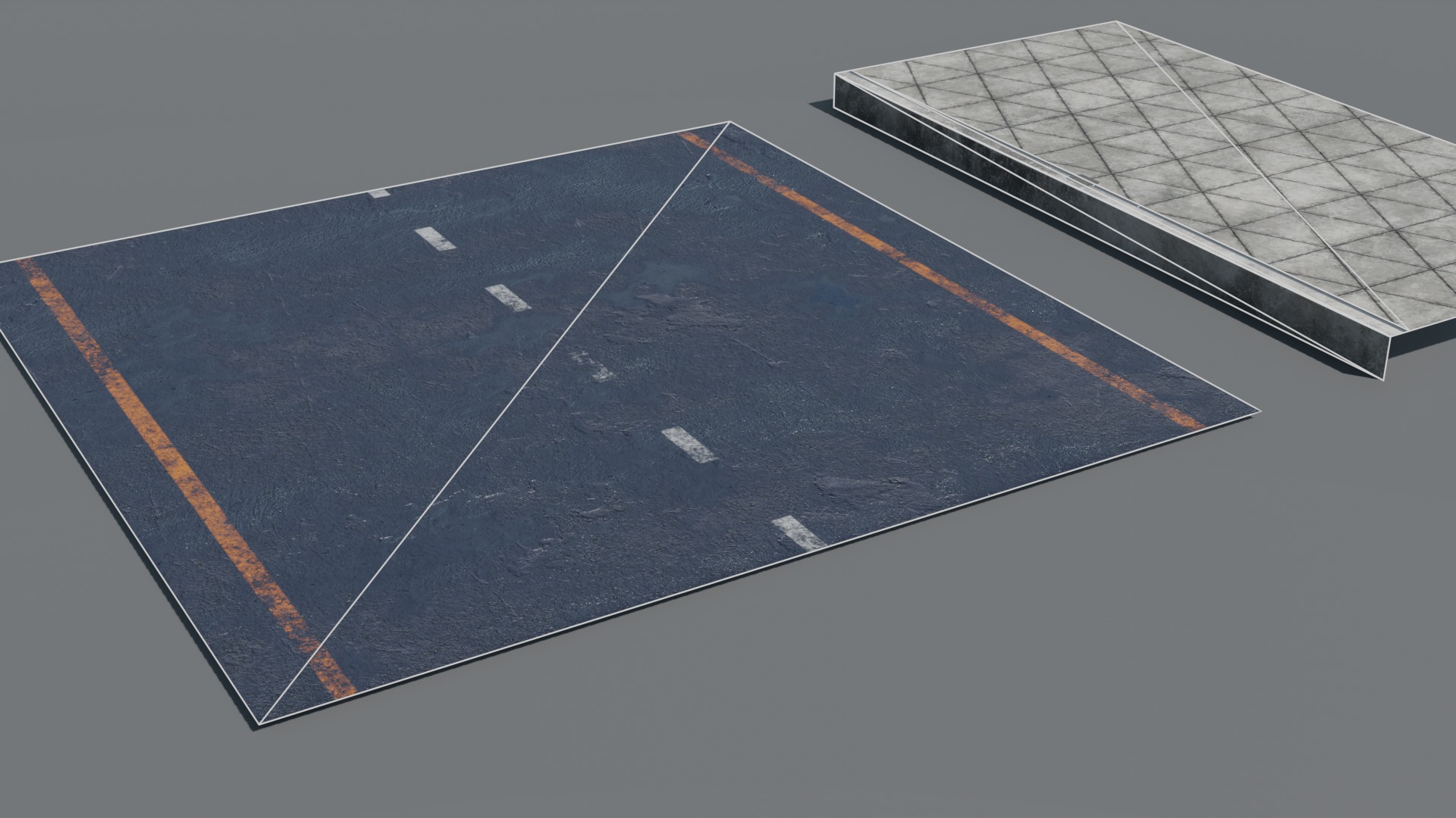 Street retro future props - Asset Pack Low-poly 3D model_16