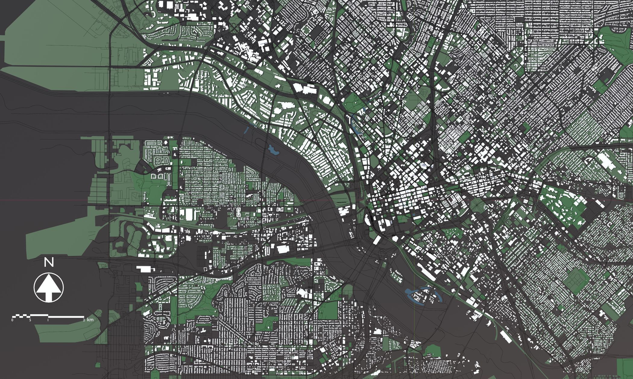 Texas Dallas USA - Mass buildings 3D model_1