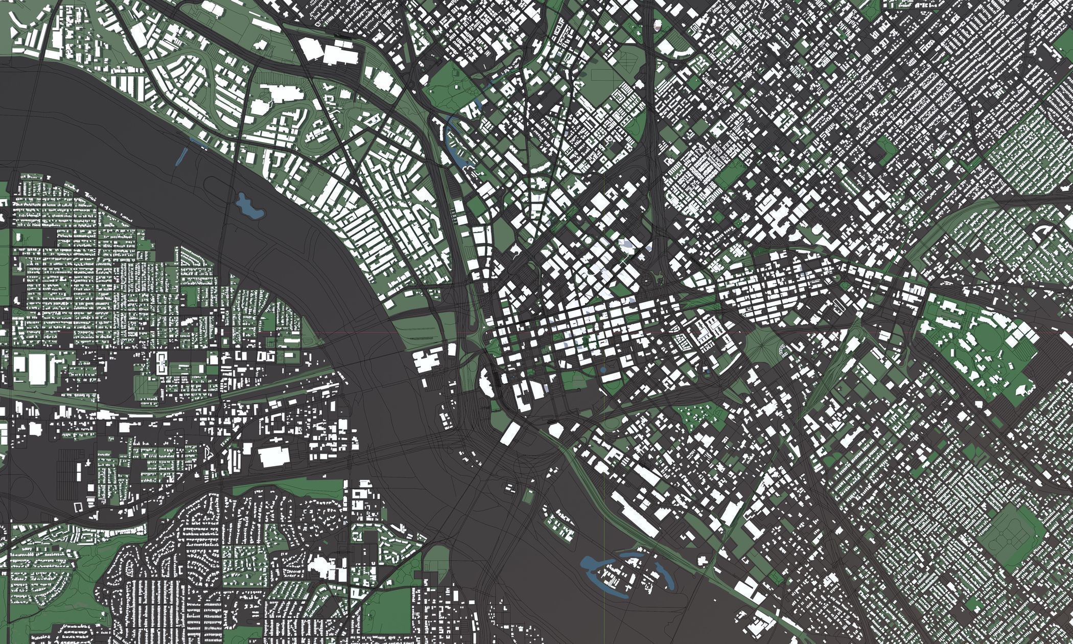 Texas Dallas USA - Mass buildings 3D model_7