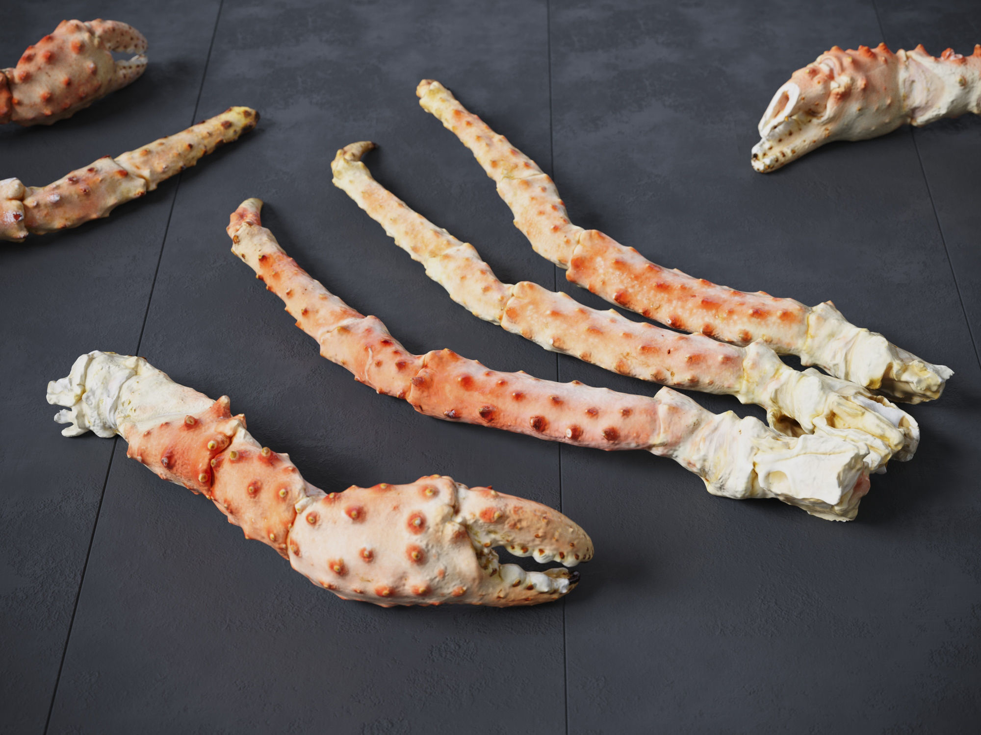 King Crab Legs and Claws 3D model_2