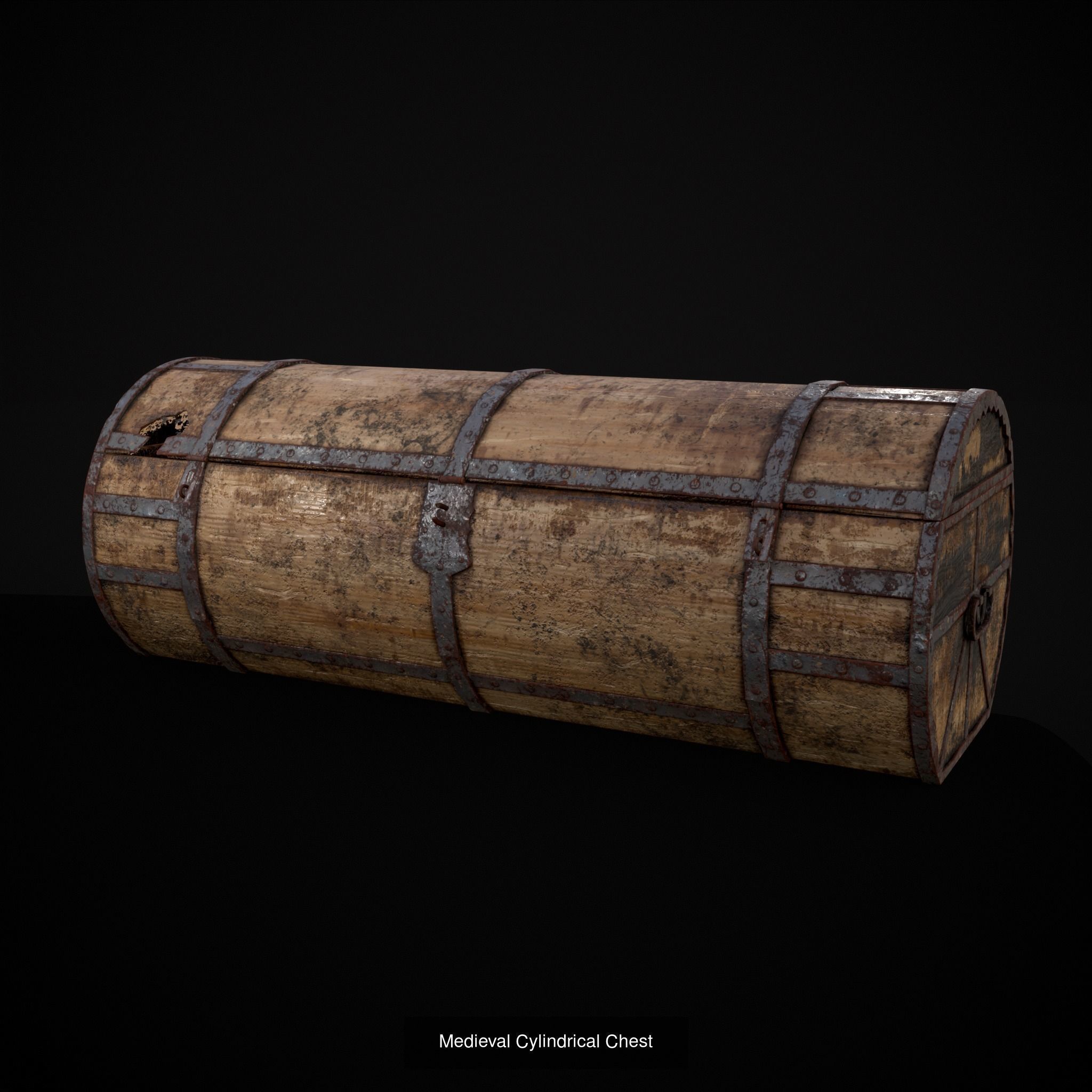 Medieval Chests Pack One 3D Model Collection_8