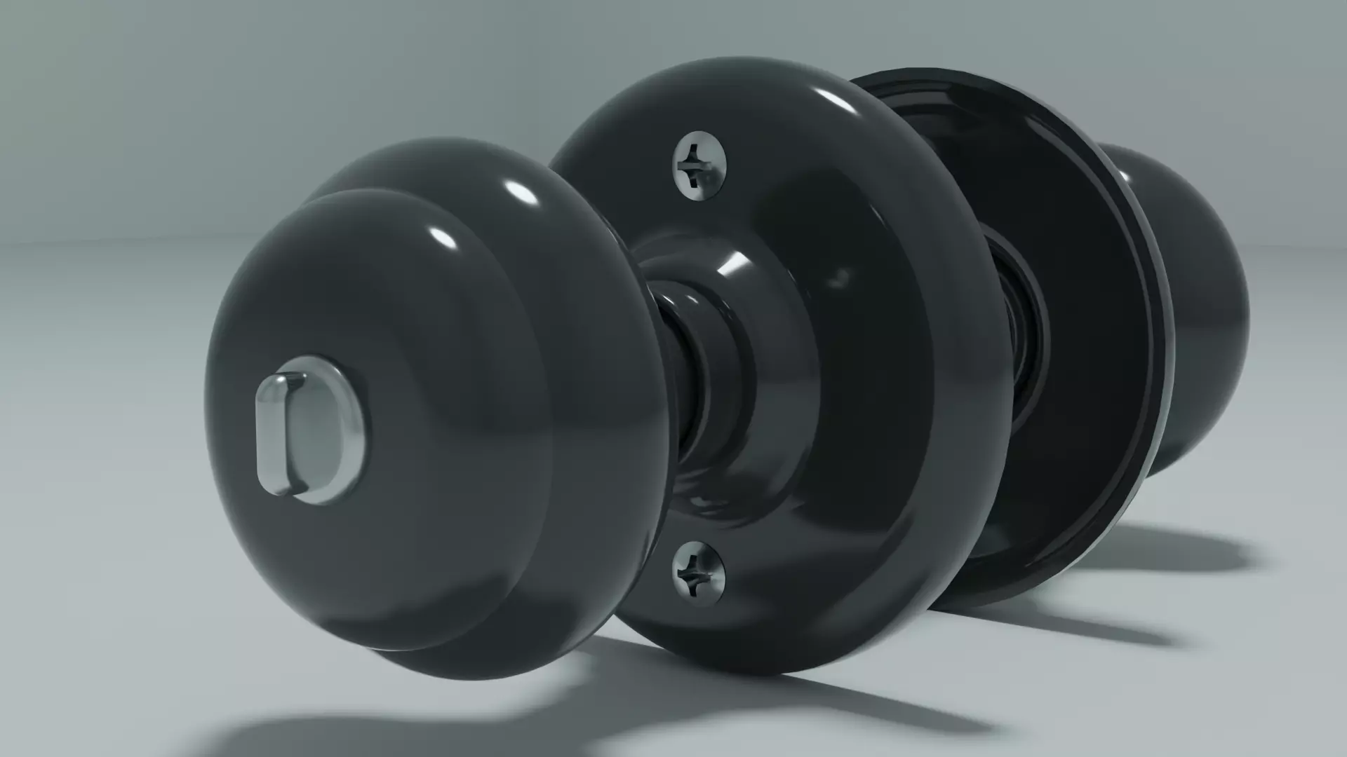 Standard door knob Free 3D model_0