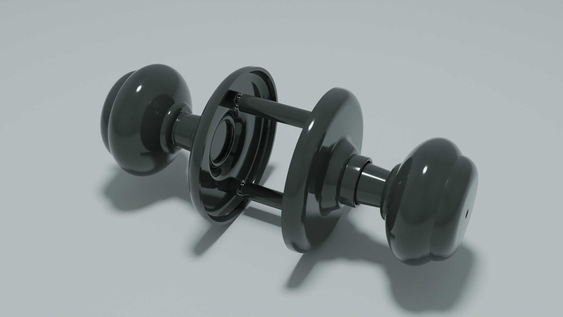 Standard door knob Free 3D model_1