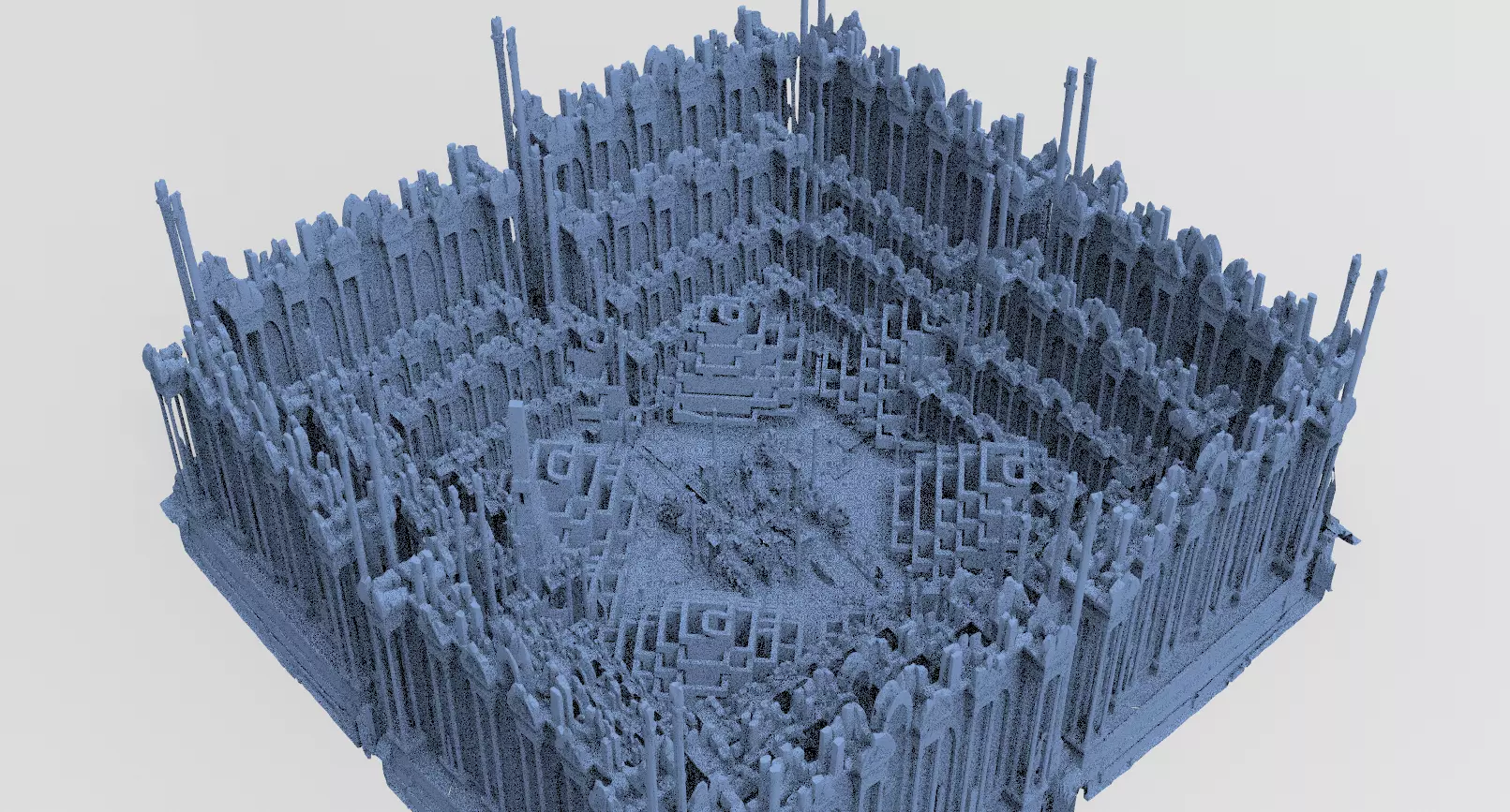 Dantes Hell Ring Square 3D model_0