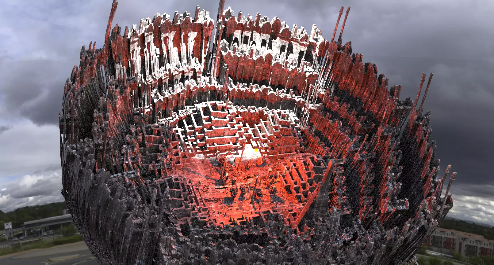 Dantes Hell Ring Dark 3D model_0