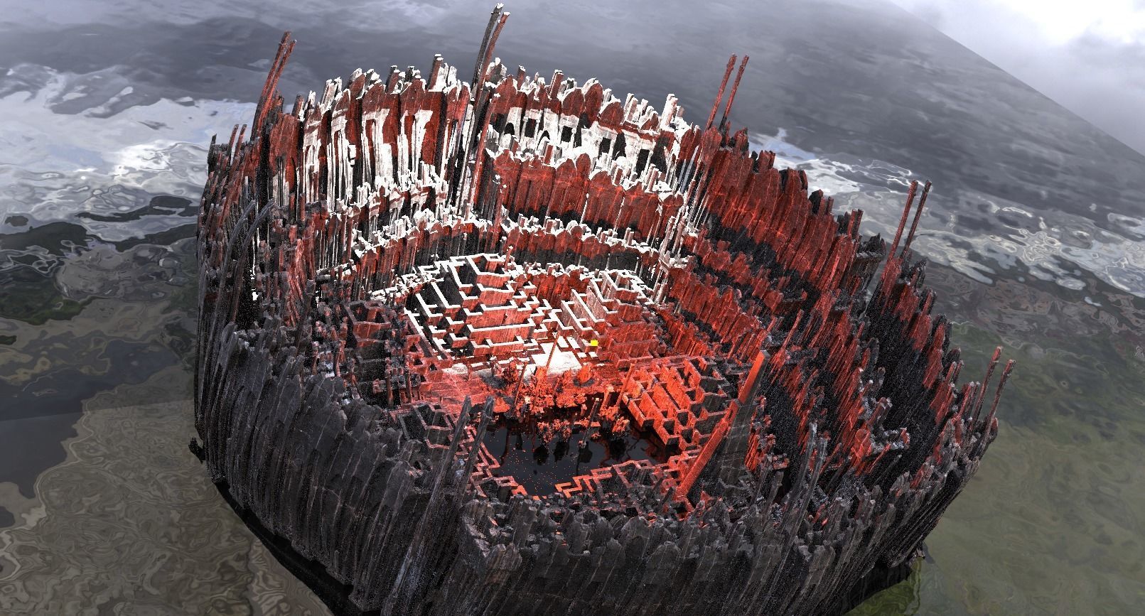 Dantes Hell Ring Dark 3D model_1