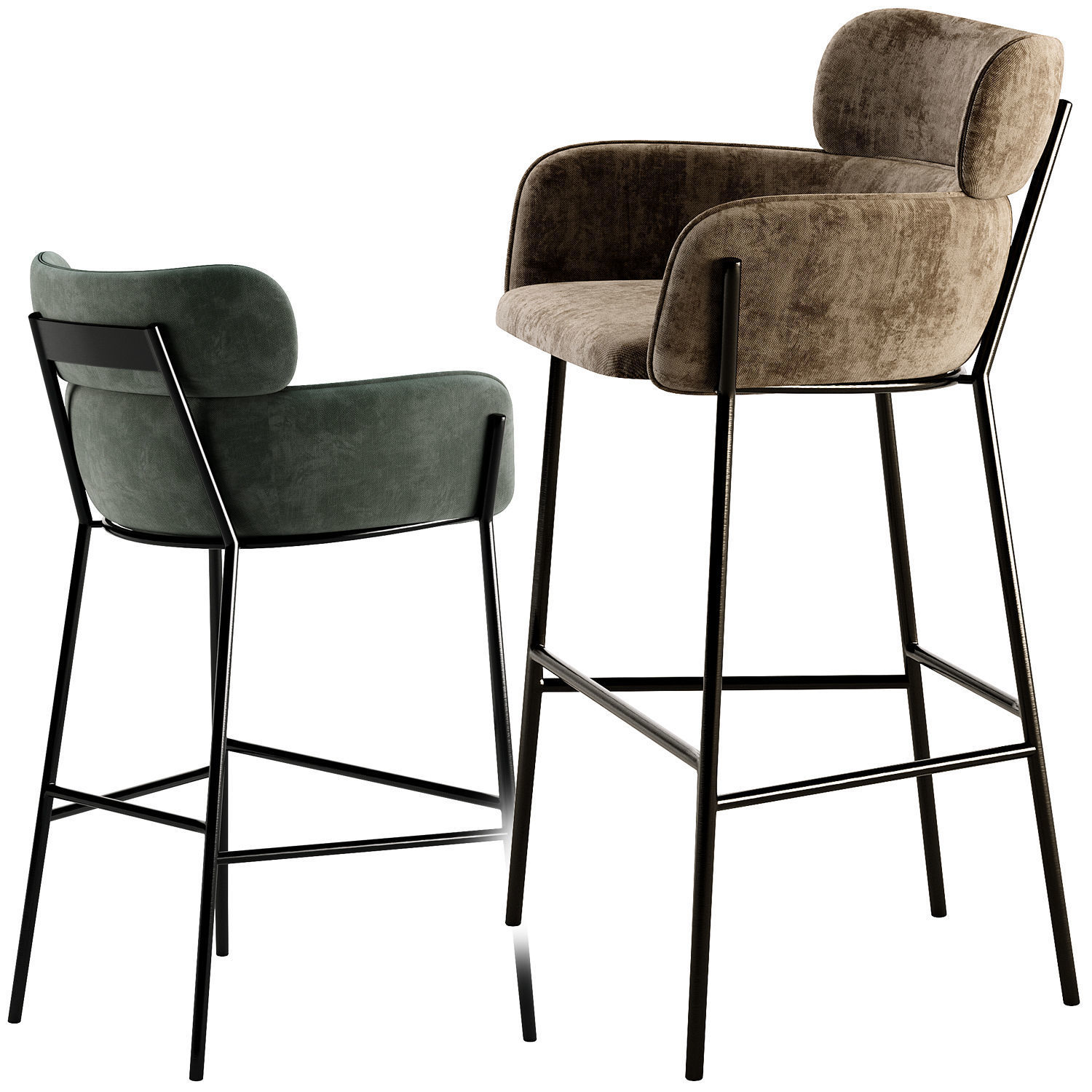 Stool Azalea Bar Stool 3D model_1