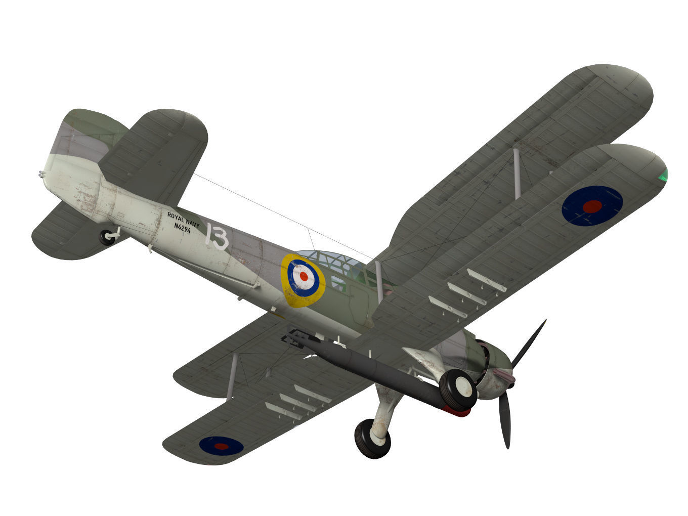 Fairey Albacore 3D model_6
