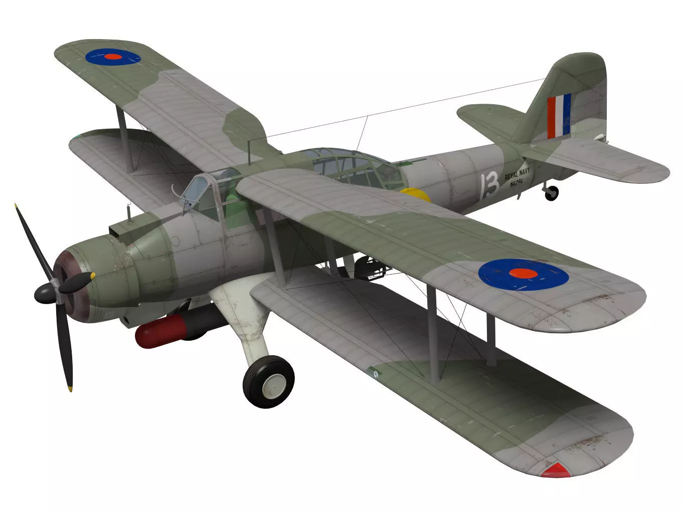 Fairey Albacore 3D model_0