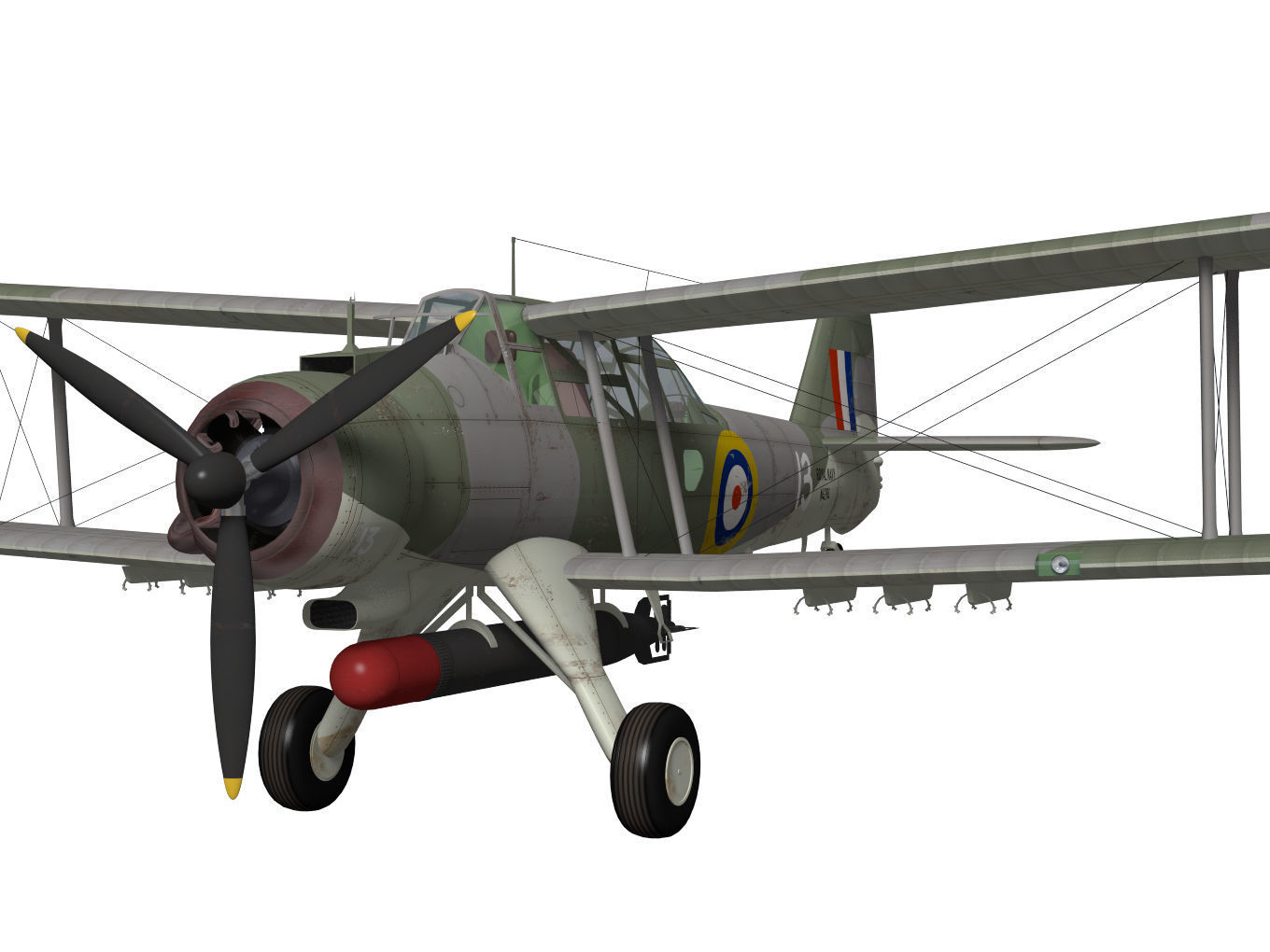 Fairey Albacore 3D model_5