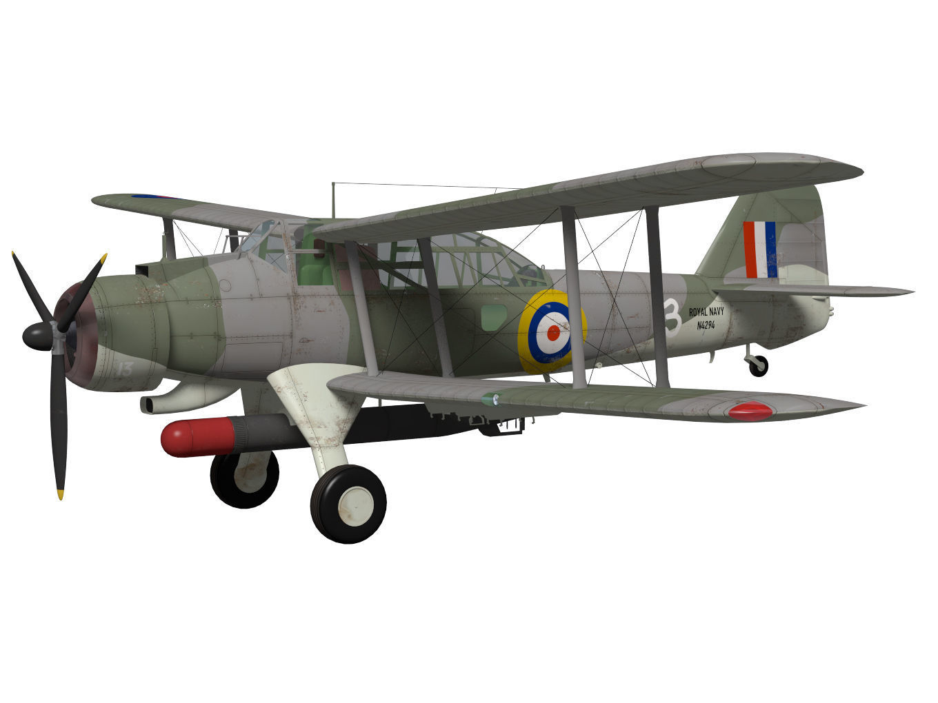 Fairey Albacore 3D model_2