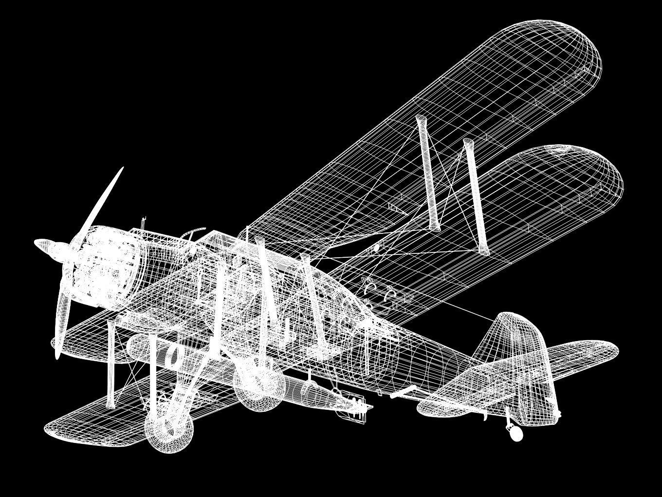 Fairey Albacore 3D model_12