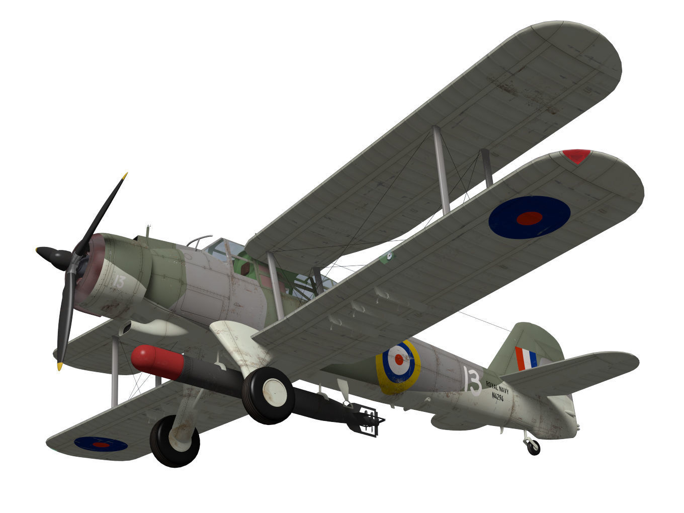 Fairey Albacore 3D model_3