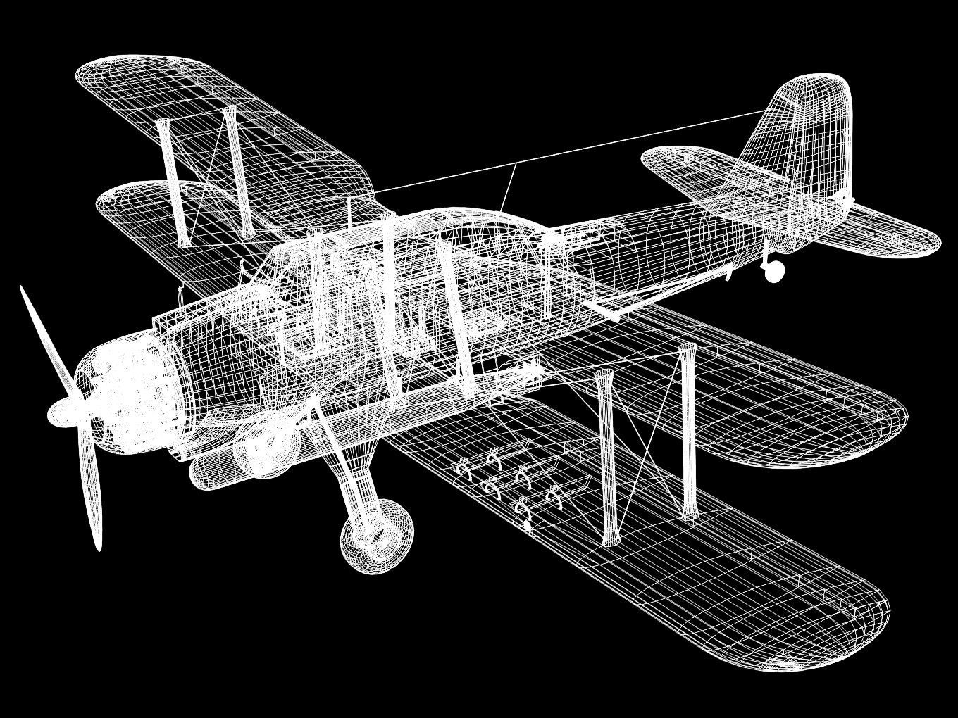 Fairey Albacore 3D model_11