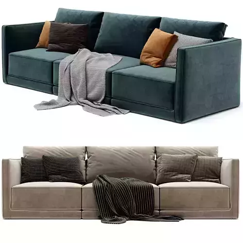 Willow 3 Piece Modular Sofa Charcoal