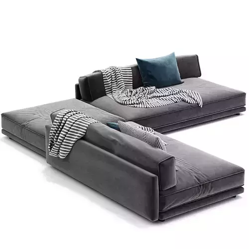 Sunday Small l Sectional Sofa From Blu Dot 3D model