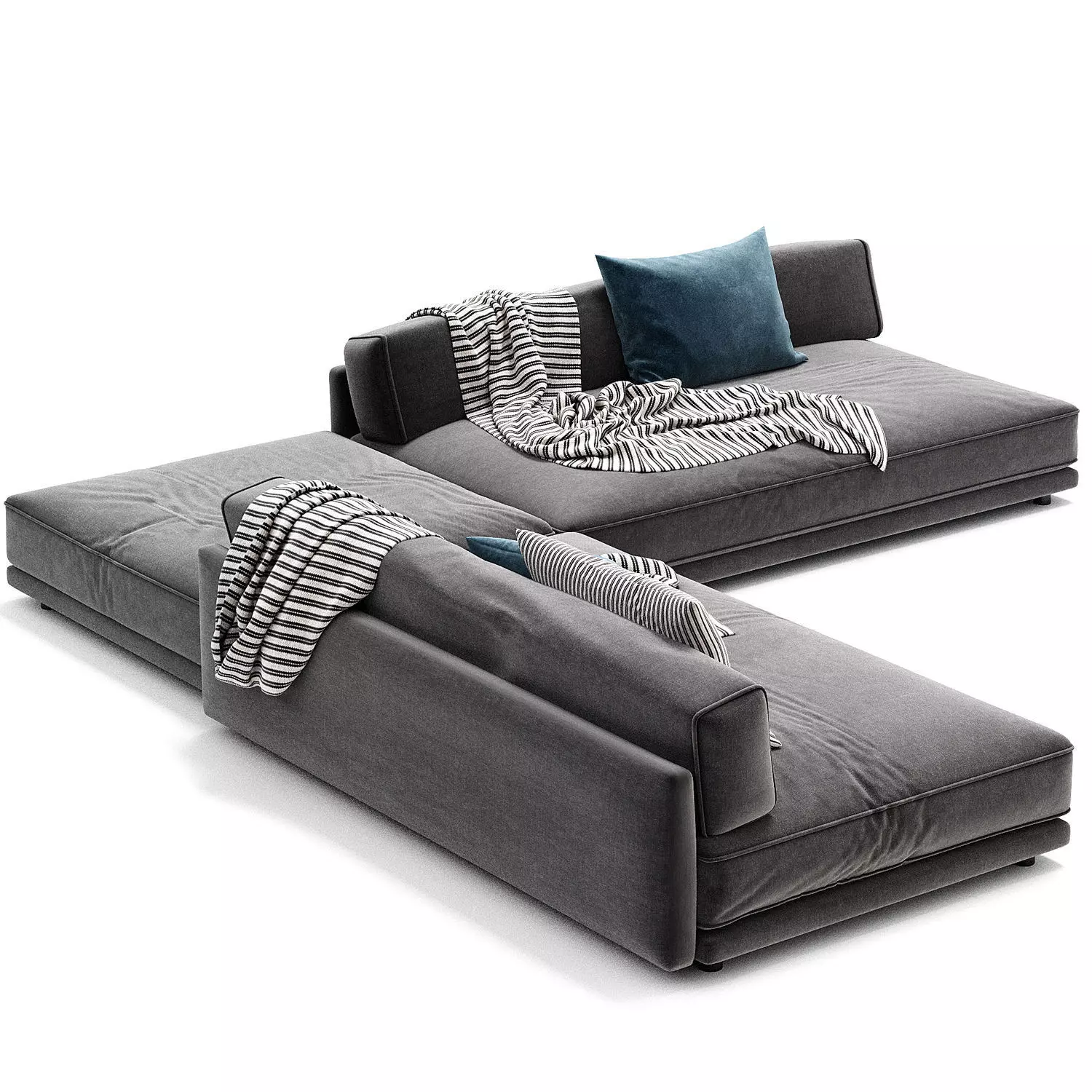 Sunday Small l Sectional Sofa From Blu Dot 3D model