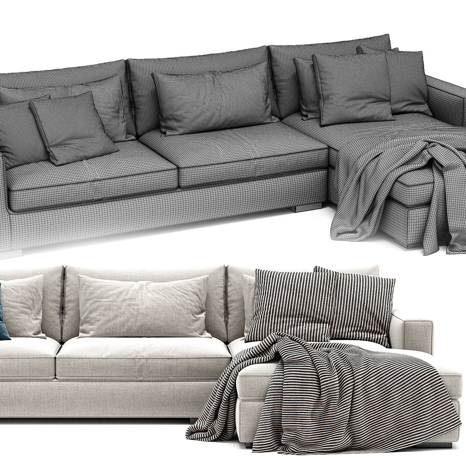 Mauro Sectional Sofa From Linteloo 3D model_3