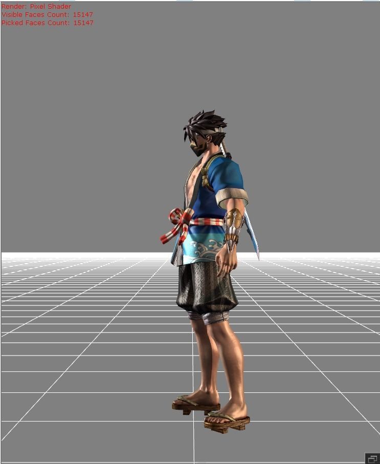 Hayabusa Sushi Master Low-poly 3D model_5