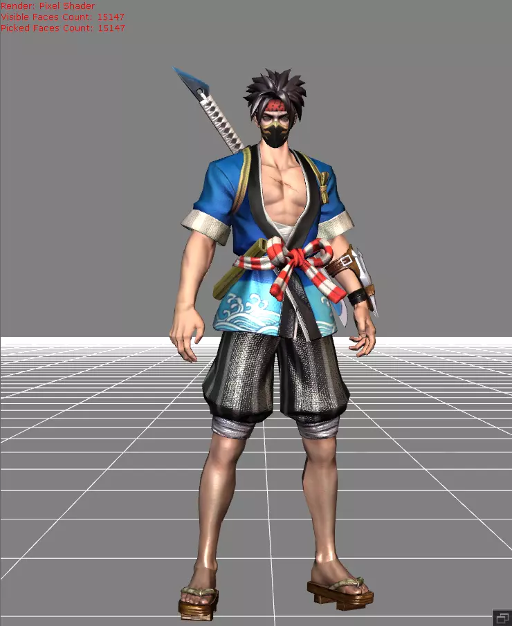 Hayabusa Sushi Master Low-poly 3D model_0