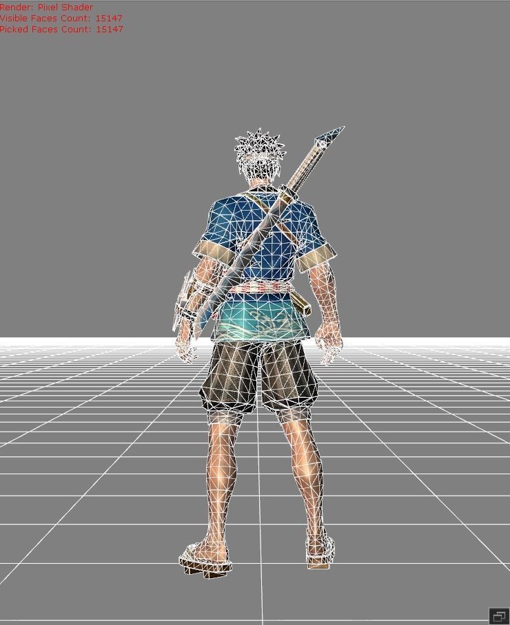 Hayabusa Sushi Master Low-poly 3D model_7