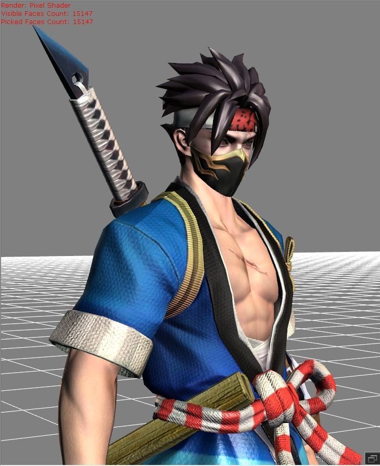 Hayabusa Sushi Master Low-poly 3D model_1