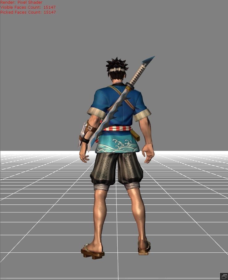 Hayabusa Sushi Master Low-poly 3D model_6