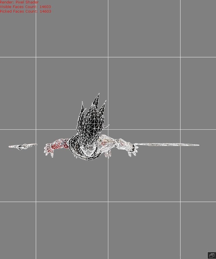 Hayabusa Shadow of Obscurity Low-poly 3D model_1