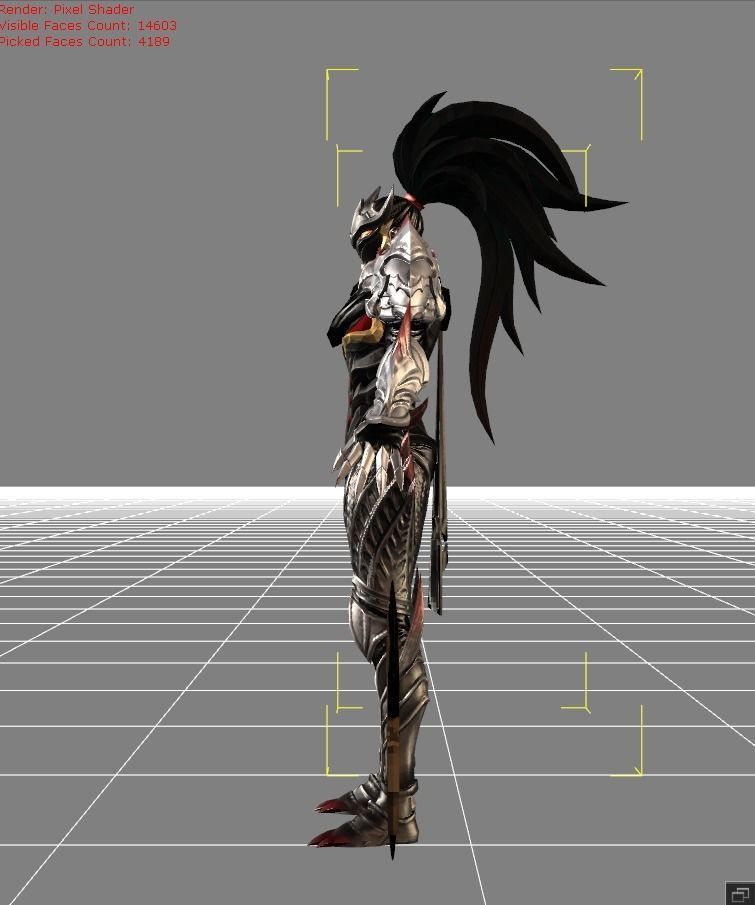 Hayabusa Shadow of Obscurity Low-poly 3D model_3