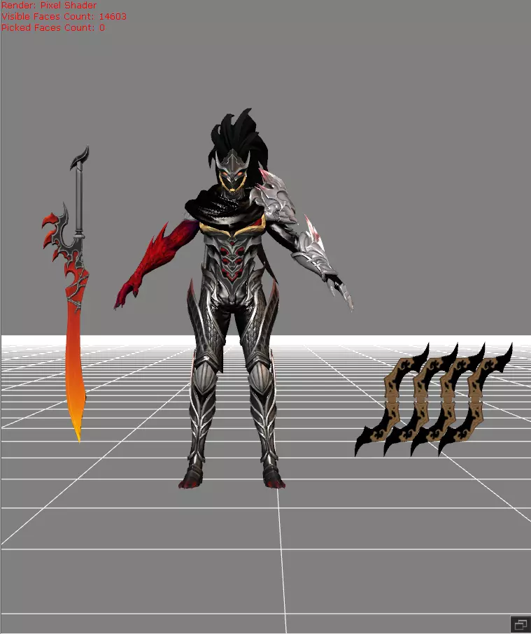 Hayabusa Shadow of Obscurity Low-poly 3D model_0