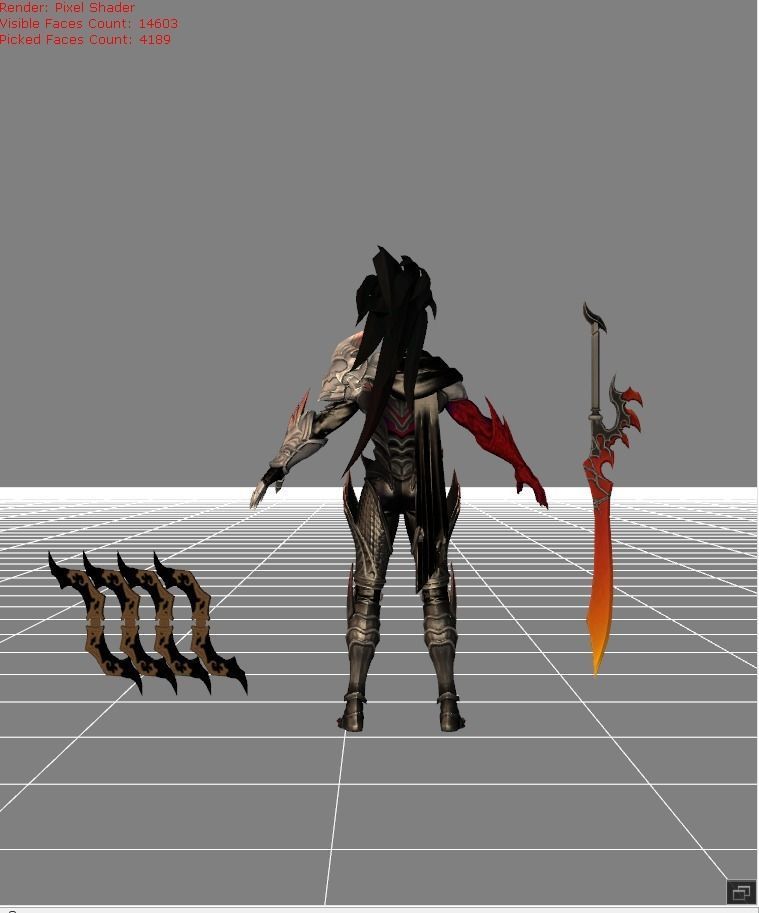 Hayabusa Shadow of Obscurity Low-poly 3D model_4