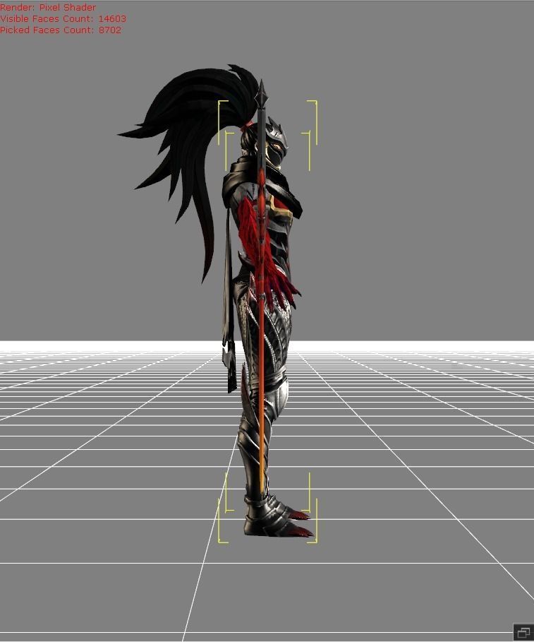 Hayabusa Shadow of Obscurity Low-poly 3D model_2