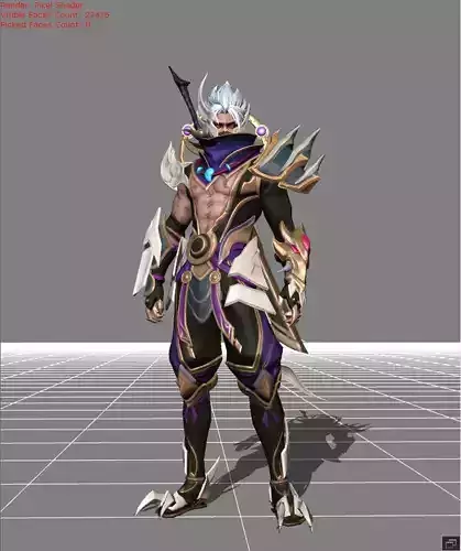 Hayabusa Shura Low-poly 3D model