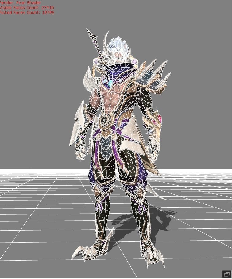 Hayabusa Shura Low-poly 3D model_4