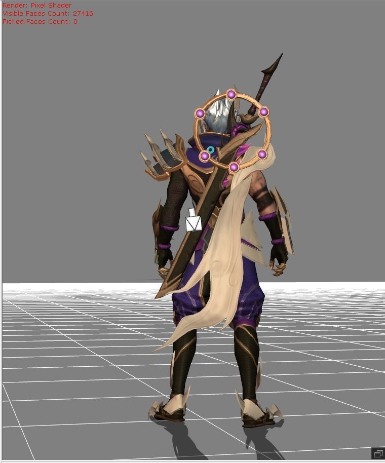 Hayabusa Shura Low-poly 3D model_2