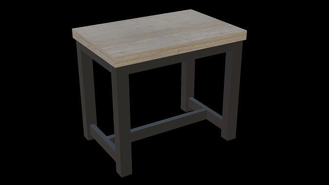 Furniture Nesting Tables Farmhouse Low-poly 3D model