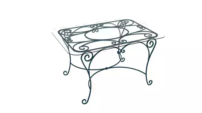 Wrought Iron Table 3D model