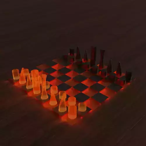Minimalistic Chess Set 3D model